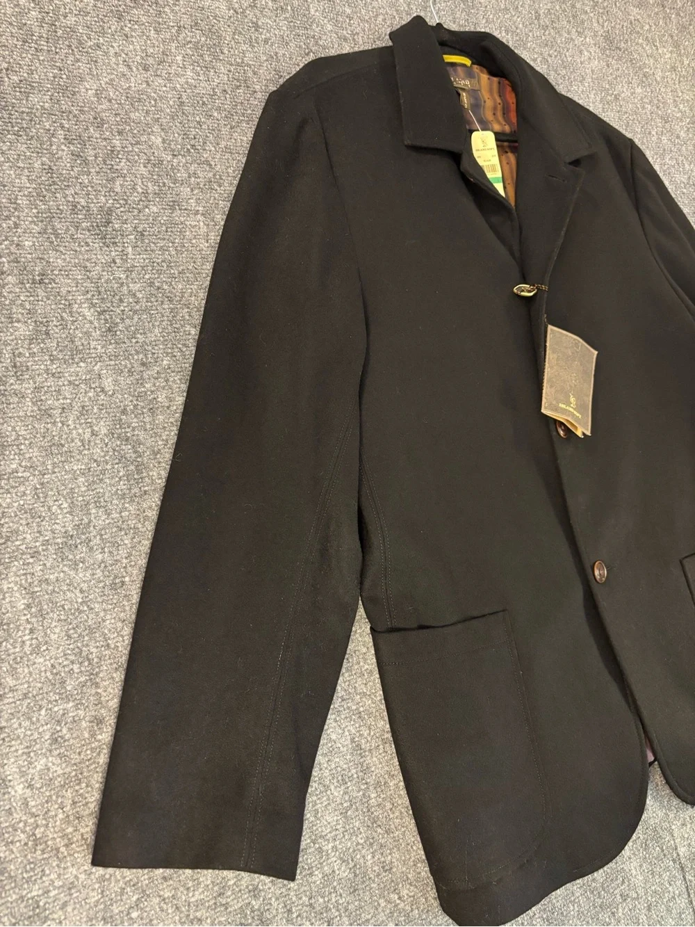 Tommy Bahama Island Soft Wool Jacket Black Mens Size Large
